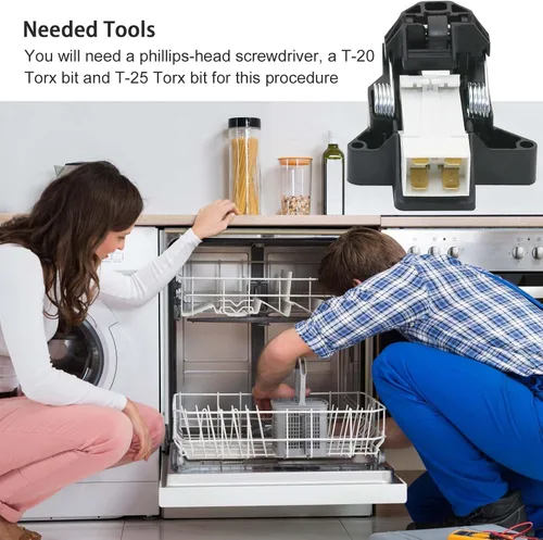 Miniatura 5 de Pestillo de puerta de lavavajillas 5304516818 5304525218 para Frigidaire, Crosley, Ikea, Kenmore lavavajillas reemplaza 154543901, 154722401