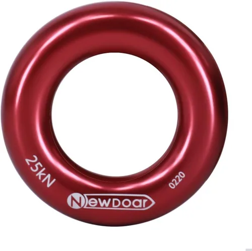 Miniatura 7 de NewDoar Rappel Ring 25kN Oro Grande O-Ring Cuerda Conector para Escalada Arborista Rescate Hamaca y Slackline Rojo Pequeño 2pcs
