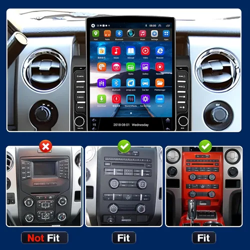 Miniatura 2 de 【4G+64GB】 Radio de Coche Estéreo con Apple Carplay Inalámbrico y Android Auto para Ford F150 2009-2014, Radio con Pantalla Táctil IPS de 9.7