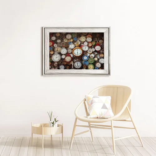 Miniatura 8 de Rompecabezas de 1000 piezas para adultos Pinturas famosas Relojes despertadores Formación contador de tiempo de madera ecológico Único 29.5'' x