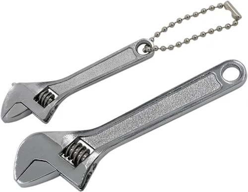 Miniatura 7 de 2 llaves ajustables de tamaño mini de 2.5 pulgadas + 4 pulgadas, llave inglesa ajustable pequeña negra, herramienta manual de reparación de llave