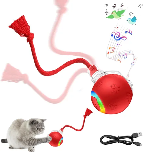 Miniatura 12 de Nuevo Juguete de Pelota para Gatos Mejorado - Speedy Tail 2.0 Juguete para Gatos, Pelota de Juguete Interactiva para Gatos, Juguetes Estimulantes