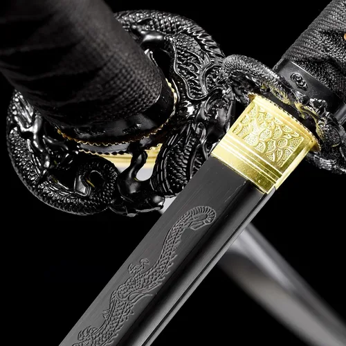 Miniatura 4 de Samurai Katana Espada hecha a mano de acero de alto carbono 1095 Japonesa Real Katana Espada de Espiga Completa Afilada