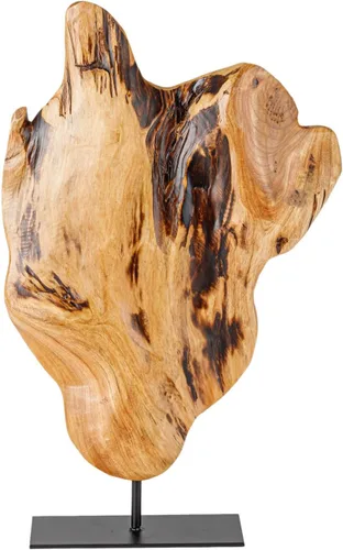 Miniatura 9 de Escultura irregular de madera de raíz tallada a mano, escultura abstracta de pie para decoración del hogar, estatua de mesa con borde natural