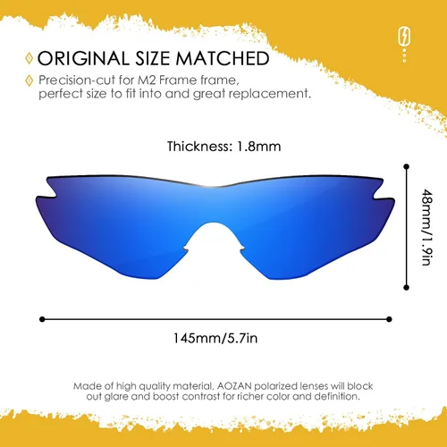 Miniatura 2 de Lentes de repuesto ANSI Z87.1 para gafas de sol Oakley M2 Frame OO9212
