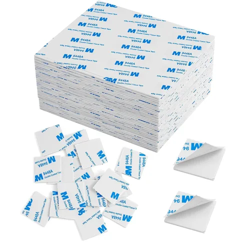 Miniatura 10 de 500 unidades de cinta de espuma de doble cara, almohadillas adhesivas cuadradas superadhesivas de doble cara para manualidades, cinta de montaje