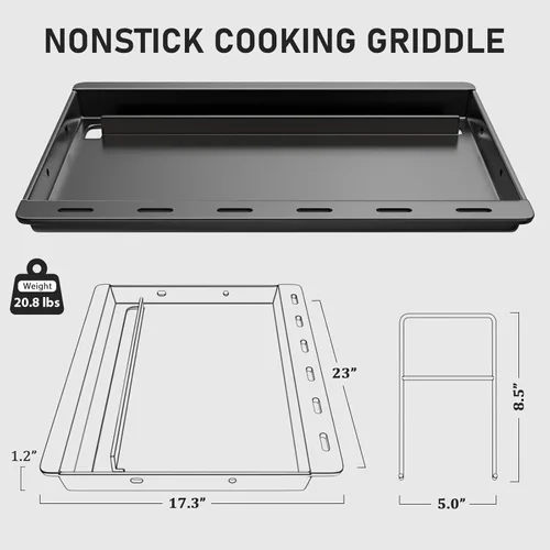 Miniatura 69 de Utheer Parrilla reversible para todas las estufas Camp Chef de 14 y 16 pulgadas, plancha de hierro fundido, para estufa Camp Chef Explorer de 2