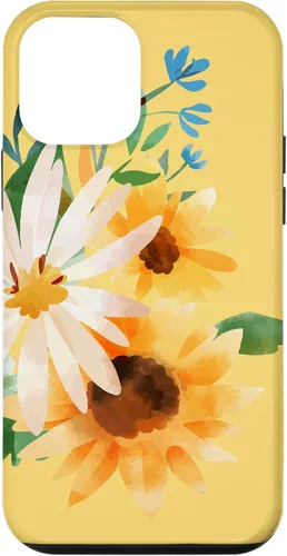 Miniatura 16 de iPhone 16 Yellow Sunflower Vintage Flower Petals Case