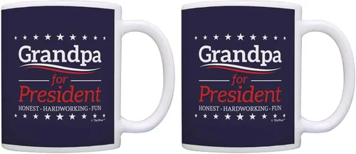 Miniatura 14 de ThisWear Taza de café de cerámica con asa para abuelo para presidente de 11 onzas 11oz - Grandpa