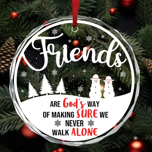 Miniatura 3 de Jesuspirit Adornos Navideños de Amigos 2025, Regalos de Amistad para Mujeres y Amigas, Adorno para Árbol de Navidad, Adorno de Regalo para Hermanas