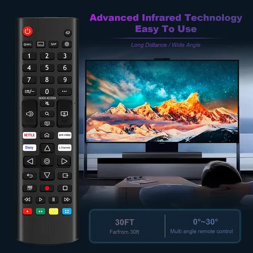 Miniatura 5 de AKB76040302 - Repuesto de control remoto compatible con LG Smart TV 55UQ7570PUJ 55UQ7070ZUE 86UQ7590PUD 27LQ625S 27LQ600S-WU 27LQ600SWU 27LQ615S