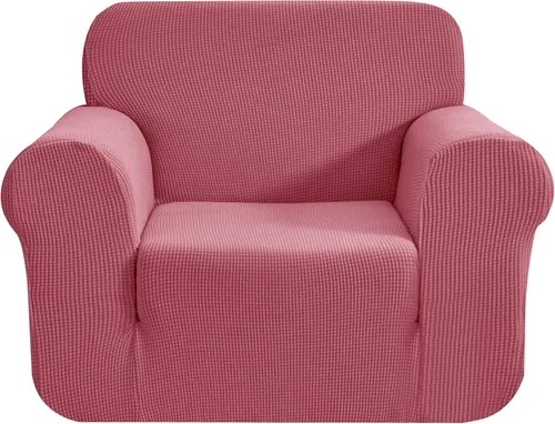 Miniatura 87 de CHUN YI - Funda elástica de 1 pieza para sillón grande, funda protectora suave de Jacquard con elastano, detalle de cuadros y parte inferior