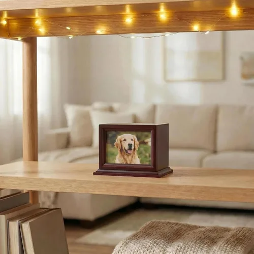 Miniatura 2 de Urnas conmemorativas de madera para mascotas, perros y gatos medianos, caja de fotos, urna de cremación para mascotas, urnas de cremación