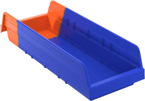 Miniatura 13 de Akro-Mils 36442 - Cubo de plástico Kanban con control de inventario con doble tolva indicador, 11-5/8 pulgadas x 4-1/4 pulgadas x 4 pulgadas