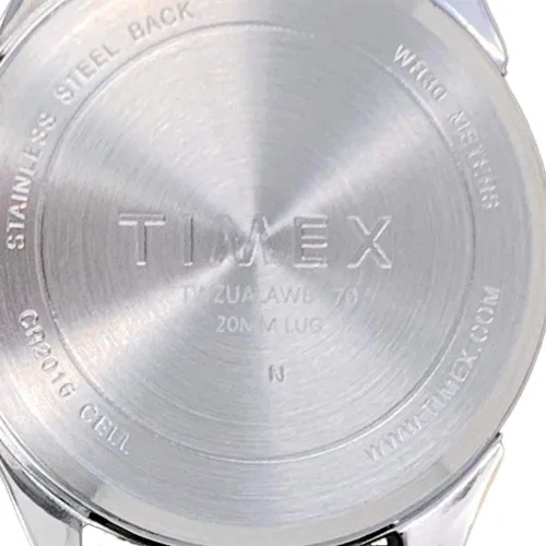 Miniatura 3 de Timex Reloj universitario Athena de 1575in para mujer color caoba con correa de silicona azul claro Azul