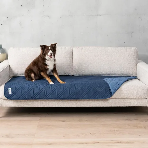 Miniatura 10 de PetAmi Funda de cama impermeable para perro, protector reversible de muebles para gatos y perros, manta lavable para asiento de sofá, 102 x 82 Beige