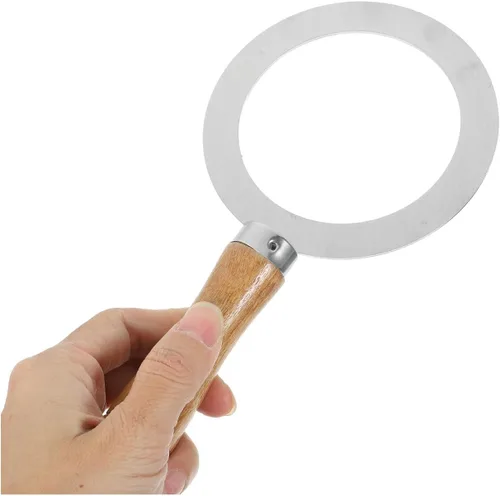 Miniatura 9 de Cabilock 2 anillos de acero inoxidable para hornear, taza de café con leche tostada, mango de madera, cubierta de junta para té, postre, tienda