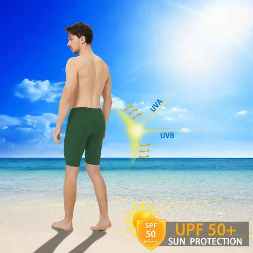 Miniatura 27 de Traje de baño deportivo competitivo para hombre, traje de entrenamiento de resistencia de carreras, pantalones cortos de natación de secado rápido