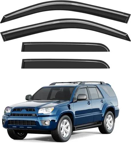 Miniatura 15 de Protectores de lluvia extra gruesos para ventana Chevrolet (Chevy) Silverado GMC Sierra 1500 2500HD 3500HD 3500HD Crew Cab 2019-2026, deflectores