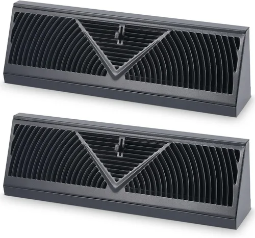 Miniatura 19 de Yaocom Paquete de 2 Rejillas de Registro de Zócalo Tamaño de Abertura de Conducto de 15 Pulgadas Cubiertas de Ventilación para Difusor de Piso