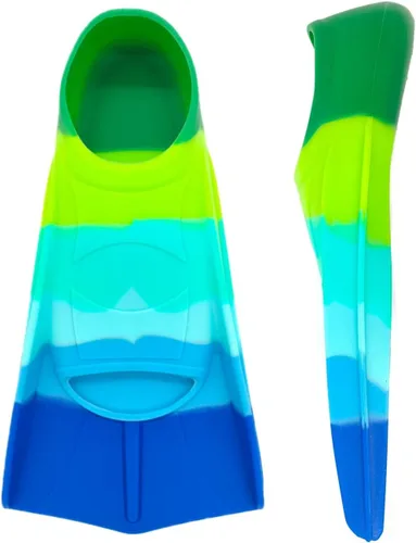 Miniatura 8 de Aletas de natación para niños, cómodas aletas de silicona para nadar y bucear, tamaño adecuado para principiantes, niños, niñas, niños y adultos