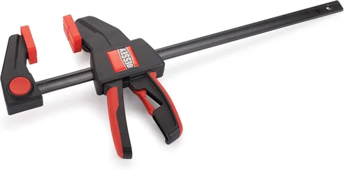 Miniatura 10 de BESSEY EHK SERIES - Fuerza de sujeción de 600 lb - 12 in - Juego de abrazaderas de gatillo EHKXL12 - Profundidad de garganta de 3.625 in.