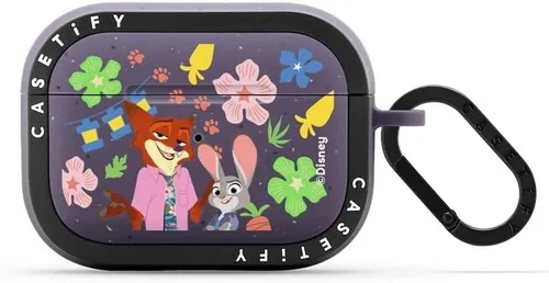 Miniatura 61 de CASETiFY AirPods Pro (1ª/2ª Gen) Estuche Bounce con Anillo [Colaboración Frozen] - Copo de Nieve de Anna - Taupe Mate