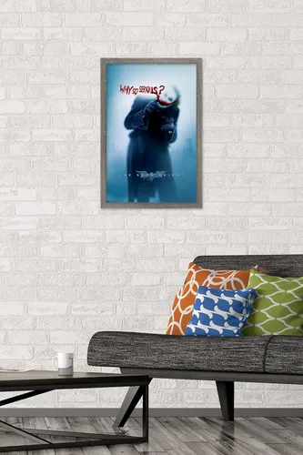 Miniatura 2 de Trends International DC Comics - Póster de pared de The Dark Knight - The Joker - Why So Serious, 14.725 x 22.375 pulgadas, versión enmarcada
