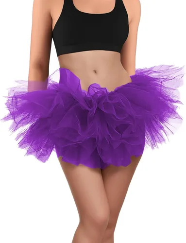 Tutús para mujeres, faldas de tul tutú para adultos, disfraces para mujeres, 5 capas, faldas tutú para niñas, adolescentes, Halloween, ballet
