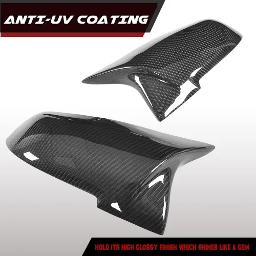 Miniatura 3 de Tapas de espejo de fibra de carbono para BMW F30 F20 F22 F23 F31 F32 F33 F36 F87 M2 X1 E84 puerta lateral retrovisor tapa accesorios reemplazo