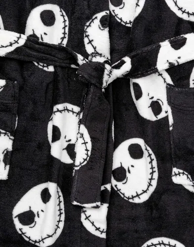 Miniatura 5 de Disney The Nightmare Before Christmas - Bata de baño para mujer, color negro