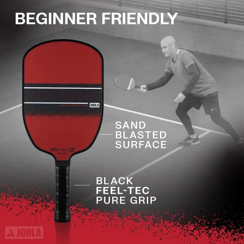 Miniatura 4 de JOOLA Agassi GRAF Champion 12mm Pickleball Paddle - Sandblasted Pickleball Racket Increases Spin & Control - Agassi Shape with Extended Sweet Spot