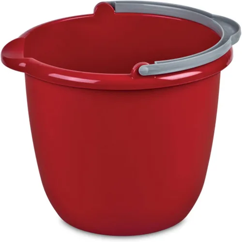Miniatura 7 de Sterilite Cubo de boquilla de 10 cuartos de galón con asa, cubo para limpieza del hogar, lavado del automóvil y trapeador, boquilla para verter agua