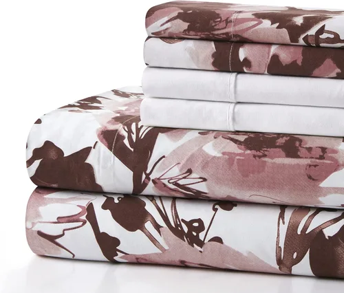 Miniatura 3 de Marina Decoration Ropa de cama ultra suave y sedosa con bolsillo profundo, rayón derivado de bambú para todas las estaciones, juego de sábanas de 6
