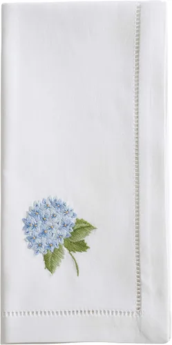 Miniatura 43 de Juego de 6 servilletas bordadas de magnolia hechas a mano con borde cosido