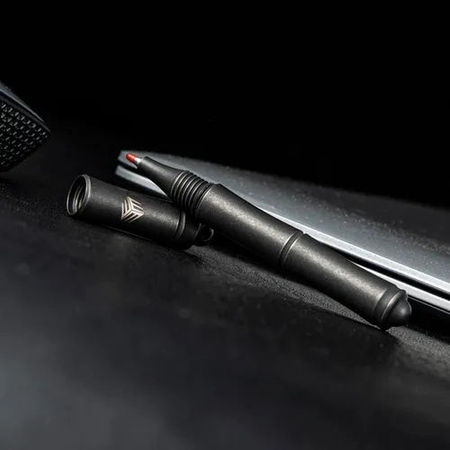 Miniatura 3 de WeKnife Syrinx - Bolígrafo de metal de titanio, bolígrafo ligero ejecutivo de lujo, con 2 coleccionistas de recarga de tinta negra extra, bolígrafos
