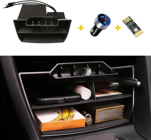 Miniatura 10 de HORRY Caja de almacenamiento para reposabrazos para Honda 2022 2023 Civic Hatchback/Sedan con consola central CVT, bandeja organizadora de bandeja