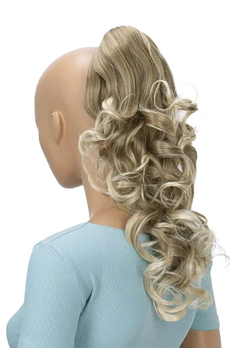 Miniatura 8 de CAISHA Extensión de clip de cola de caballo de 16 "voluminoso ondulado marrón ceniza H214