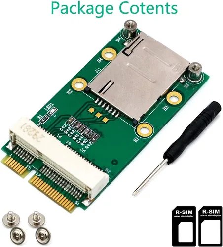 Miniatura 6 de HLT Adaptador Mini PCI-E con ranura para tarjeta SIM