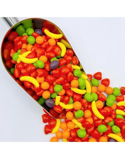 Miniatura 2 de Caramelos de fruta Caramelos duros - Caramelo a granel - 2 libras - Caramelos duros con forma de fruta - Caramelo retro - Caramelos sin envoltorio