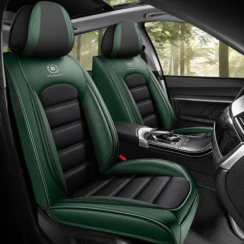 Miniatura 10 de Fundas de asiento de cuero para Nissan Murano 2003-2026, Protectores de asiento compatibles con airbag, Fundas de asiento automotrices impermeables