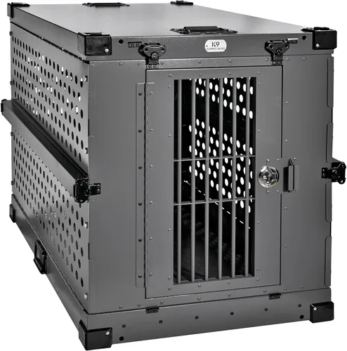 Miniatura 21 de K9 Kennel Boss - Jaula para Perros de Aluminio Resistente con Recubrimiento en Polvo Completamente Plegable - Pequeña (Negro)