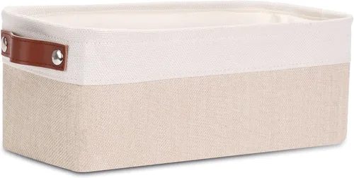 Miniatura 11 de DULLEMELO Cesta de almacenamiento pequeña, cesta de papel higiénico, contenedor de almacenamiento estrecho para baño, cesta de baño para organizar