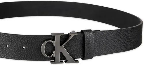 Miniatura 3 de Calvin Klein Cinturón casual CK con hebilla recortada con monograma para hombre