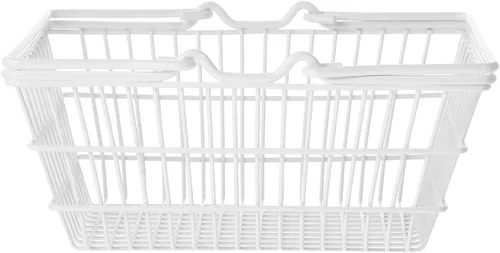 NUOBESTY Cesta de compras portátil de mano con asa para cosméticos de comestibles y organización del hogar, solución de almacenamiento ligera y