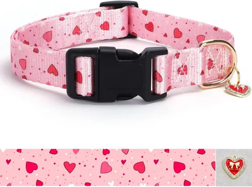 Miniatura 22 de Collar reflectante para perros con hebilla ajustable de nailon de seguridad para perros pequeños, medianos y grandes, azul M Azul-cielo