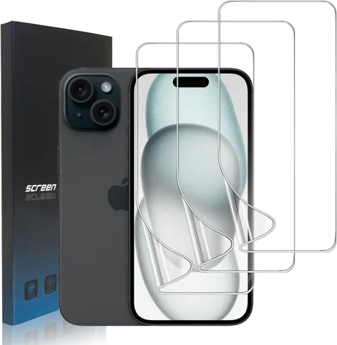 Miniatura 10 de Paquete de 3 protectores de pantalla de película de hidrogel para iPhone 16 Pro Max, protector de pantalla transparente de TPU suave para iPhone 16