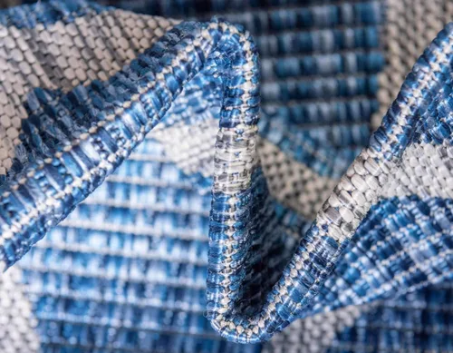 Miniatura 7 de Unique Loom Outdoor Safari Collection - Alfombra de área - Jirafa (2' x 6' 1" camino, azul/gris)