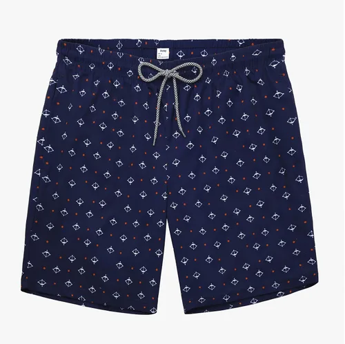 Miniatura 3 de Biwisy Mens Swim Trunks Quick Dry Beach Shorts Mesh Lining Swimwear Bathing Suits with Pockets