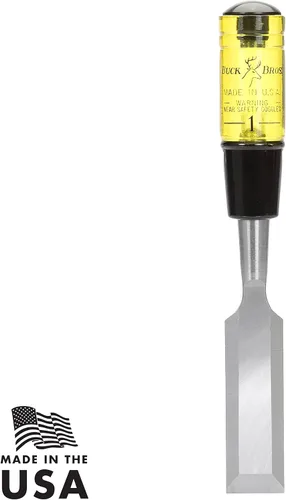 Miniatura 2 de Buck Brothers 120106BC cincel de madera de 1 pulgada fabricado en EE. UU., para cortes de desbaste y acabado en carpintería y ebanistería, hoja